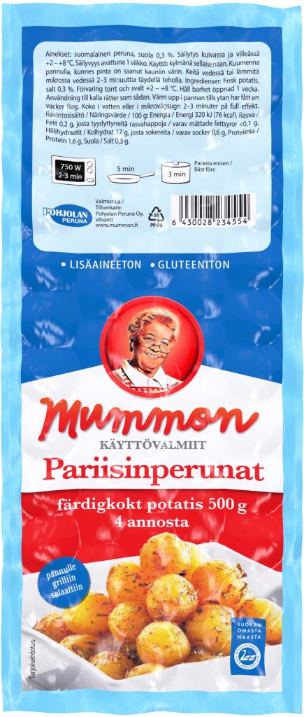 Mummon kypsät Pariisinperunat 500g
