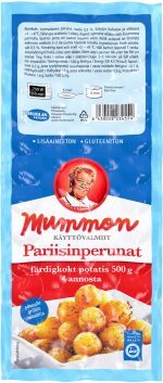Mummon kypsät Pariisinperunat 500g