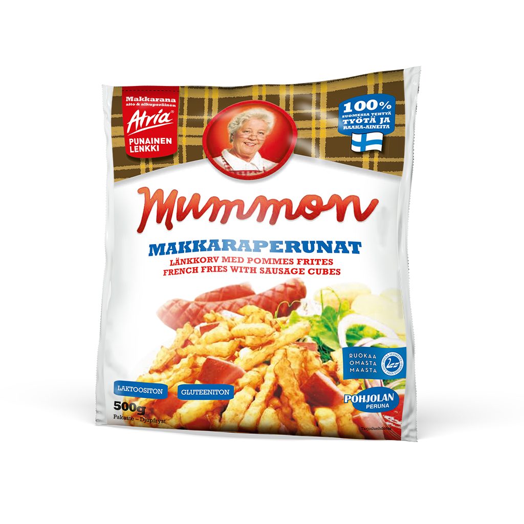 Mummon Delicious Sausage cubes mixed with French Fries 500g