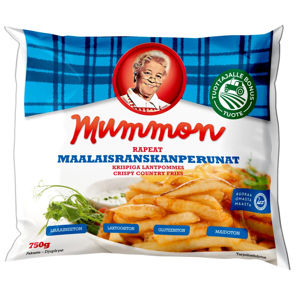 Mummon Crispy Country Style skin on French Fries 750g