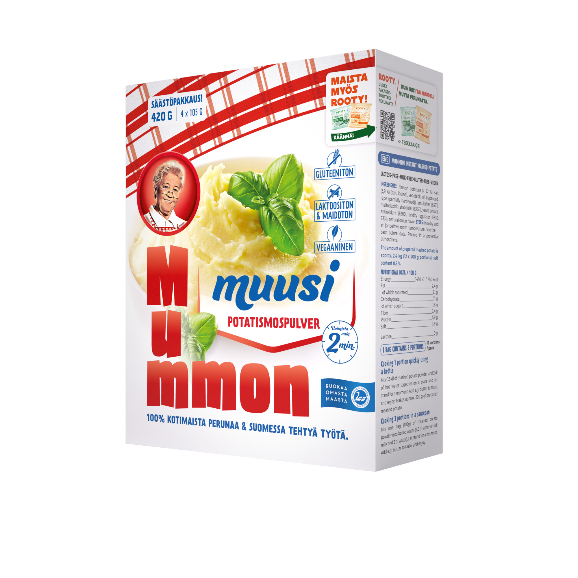 Mummon muusi 420 g (4 x 105 g)