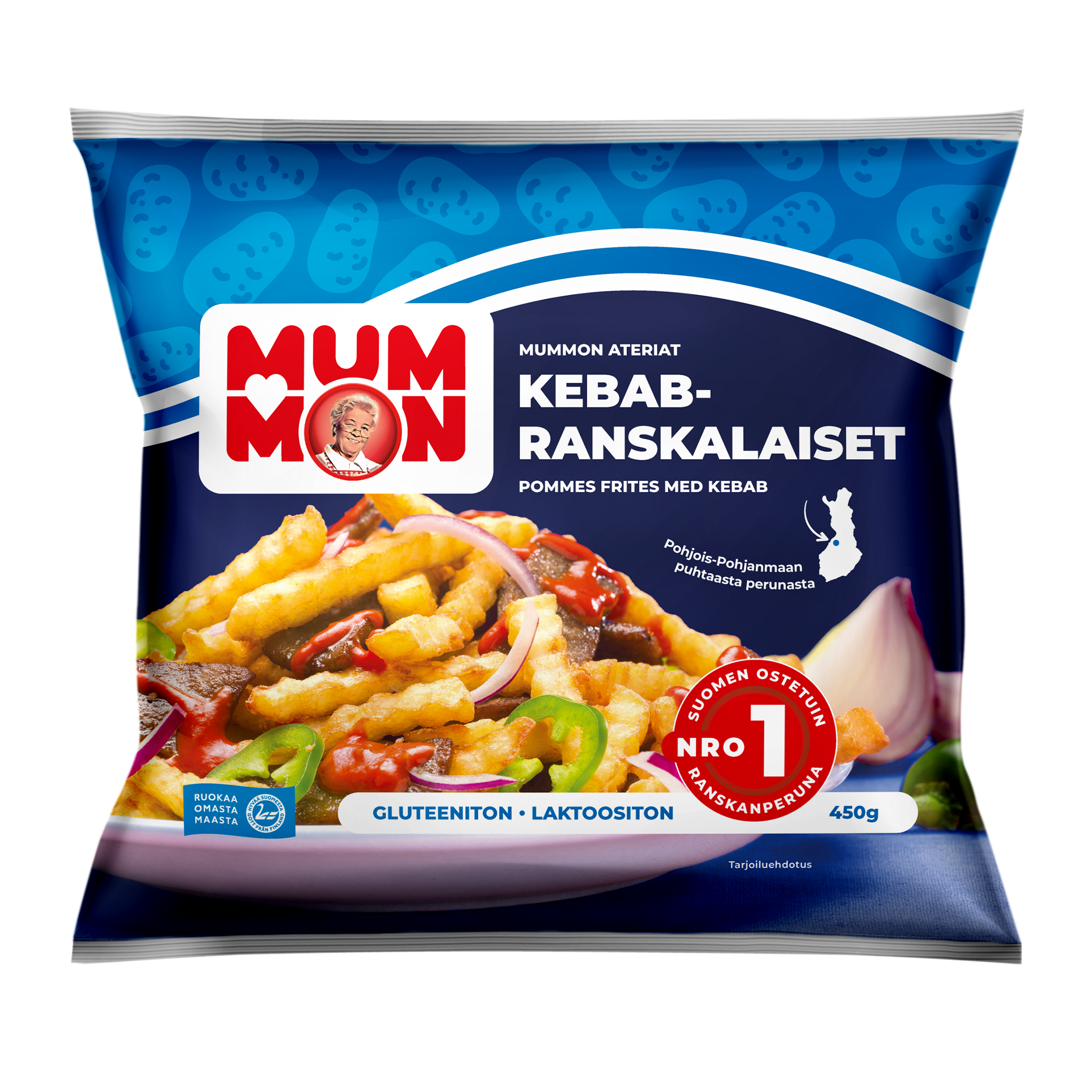 Mummon Kebab-Ranskalaiset 450 g
