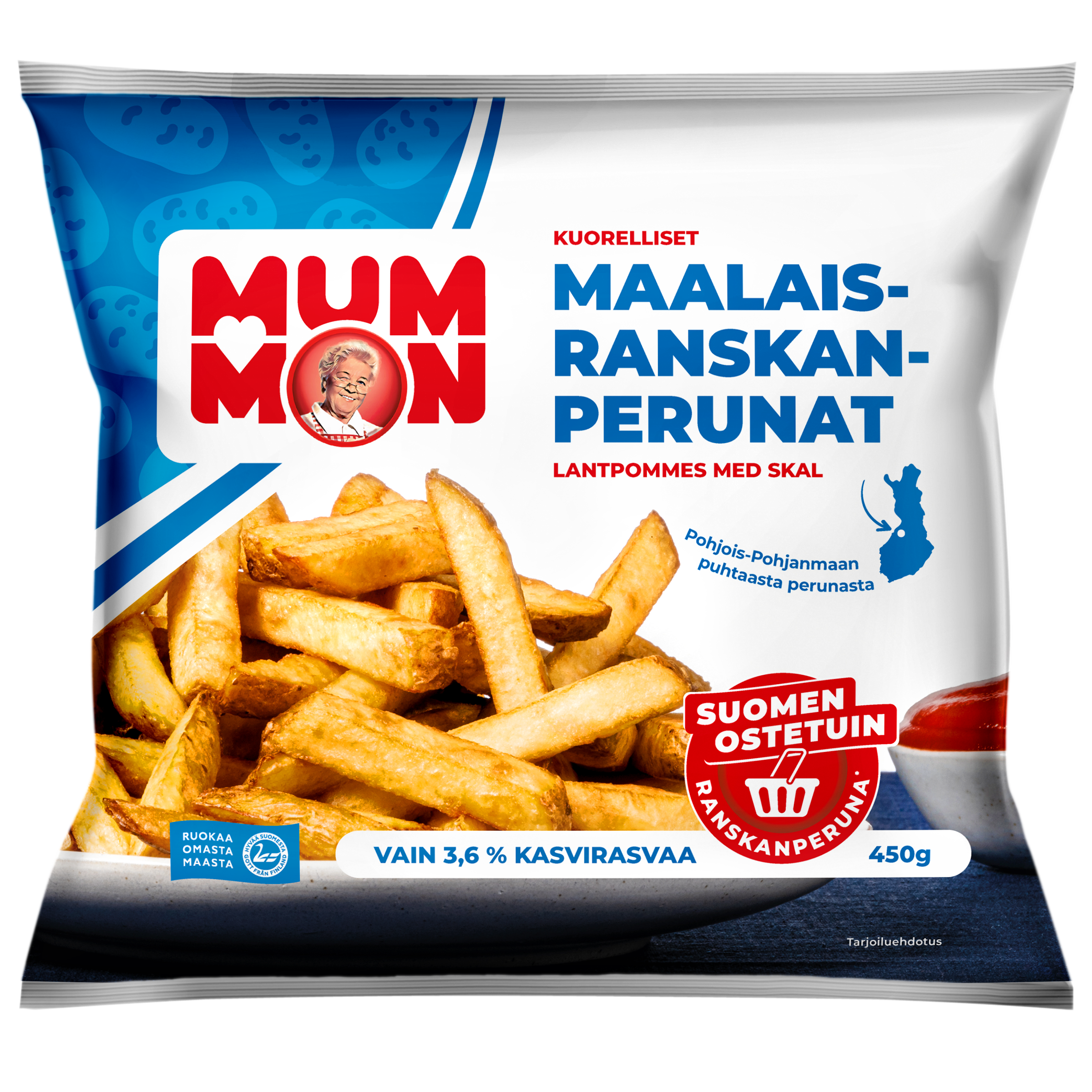 Mummon kuorelliset Maalaisranskanperunat 450g