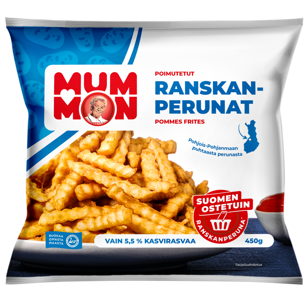 Mummon poimutetut Ranskanperunat 450g