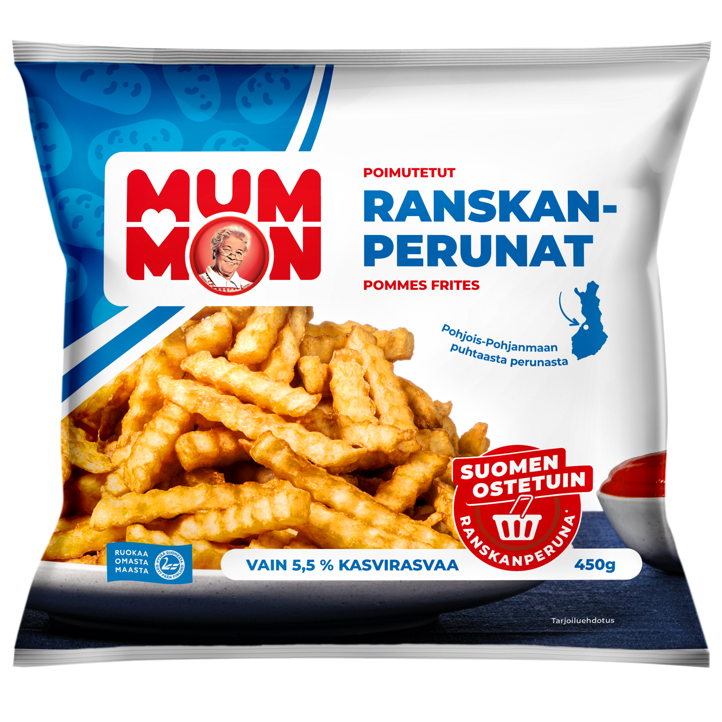 Mummon poimutetut Ranskanperunat 450g
