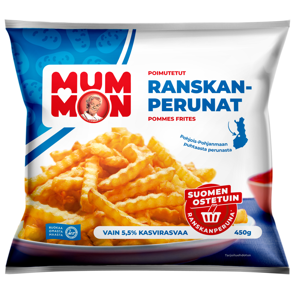 Mummon poimutetut Ranskanperunat 450g