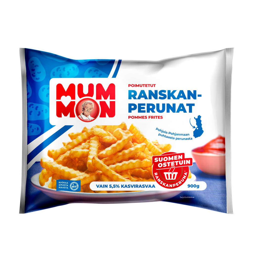 Mummon poimutetut Ranskanperunat 900g