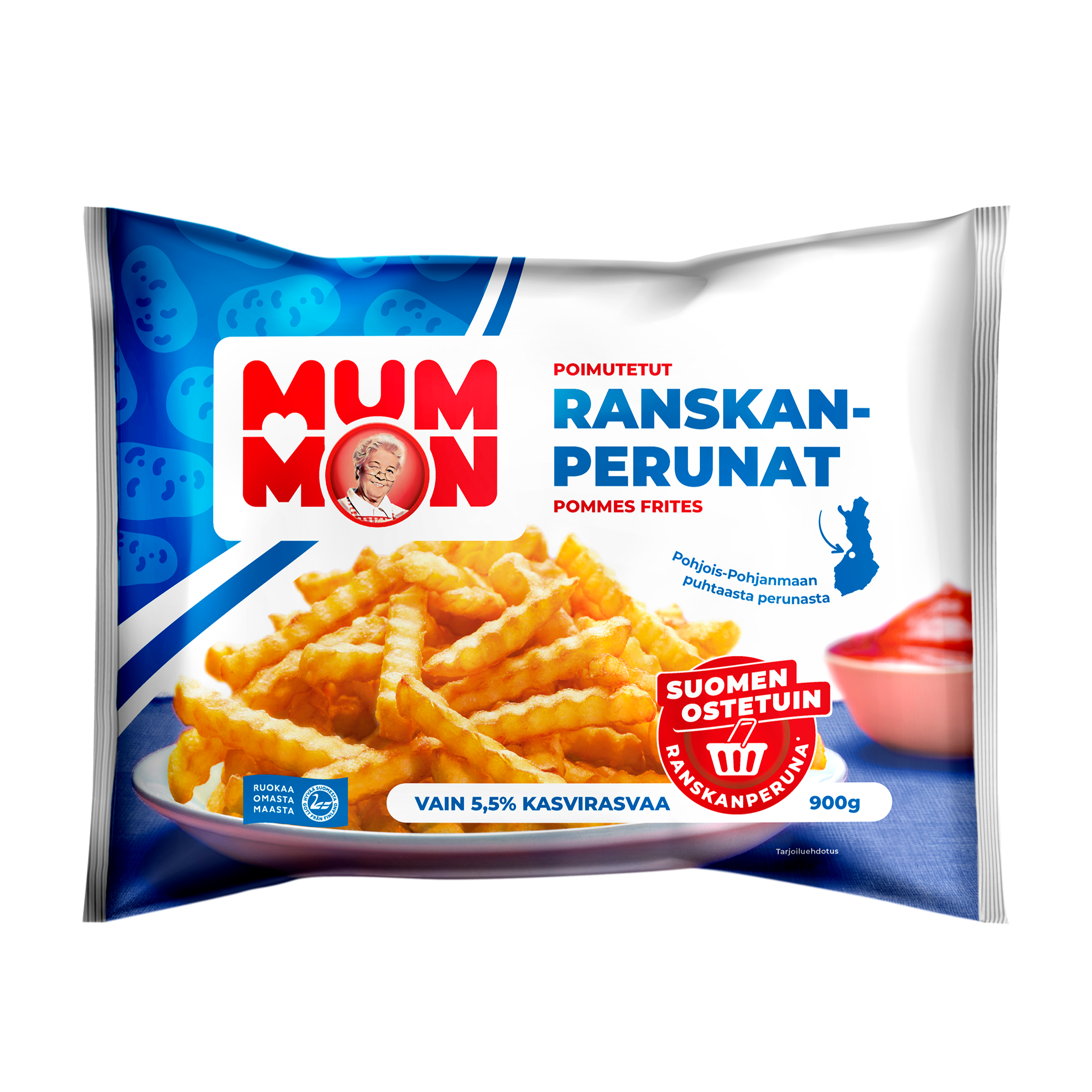 Mummon poimutetut Ranskanperunat 900g