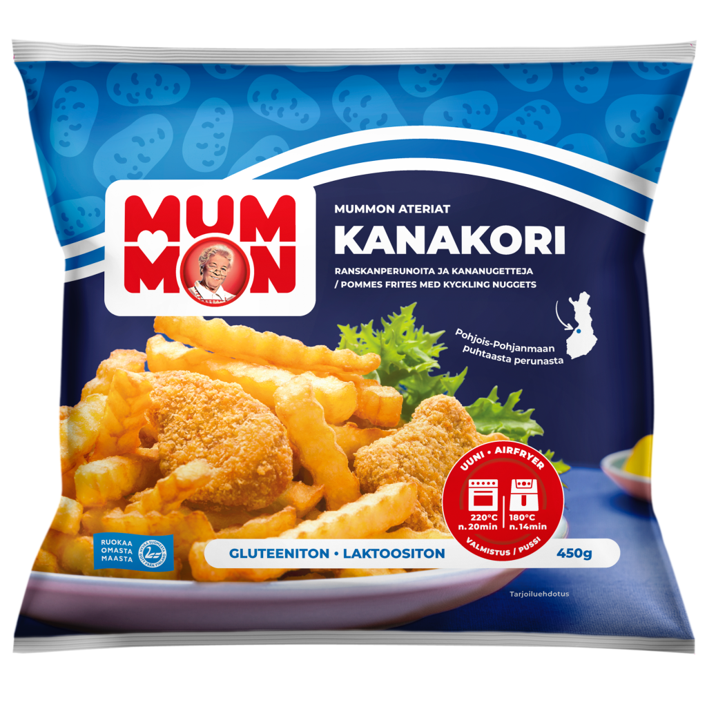 Mummon French Fries mixed with Chicken nuggets 450g