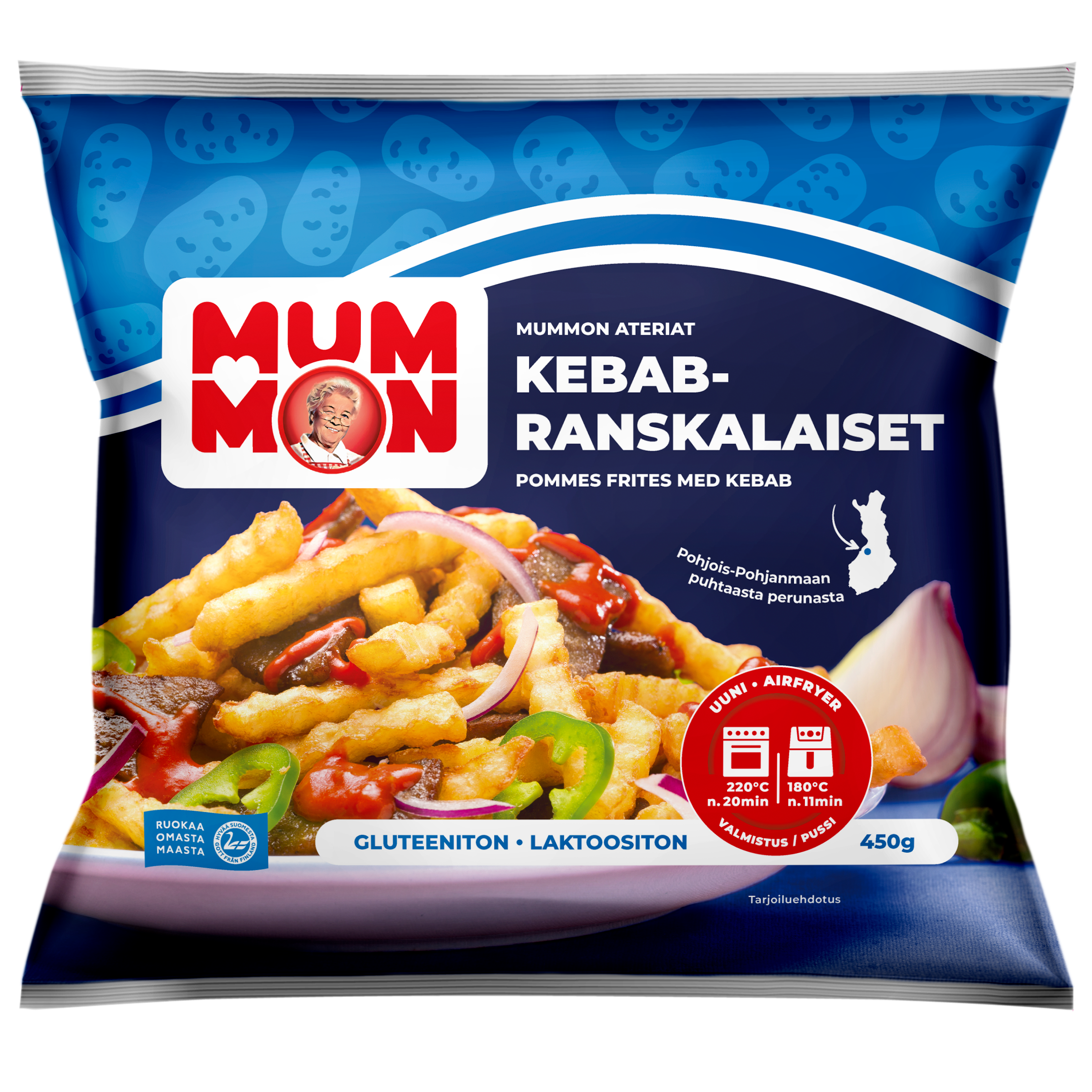 Mummon Kebab-Ranskalaiset 450g
