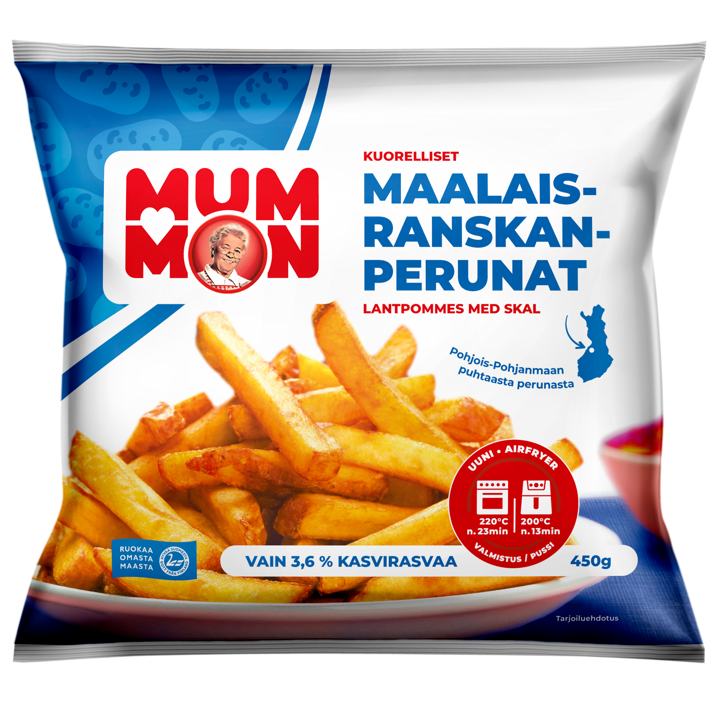 Mummon kuorelliset Maalaisranskanperunat 450g