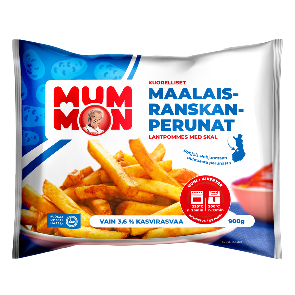 Mummon kuorelliset Maalaisranskanperunat 900g