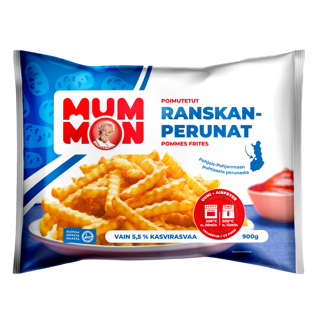 Mummon poimutetut Ranskanperunat 900g