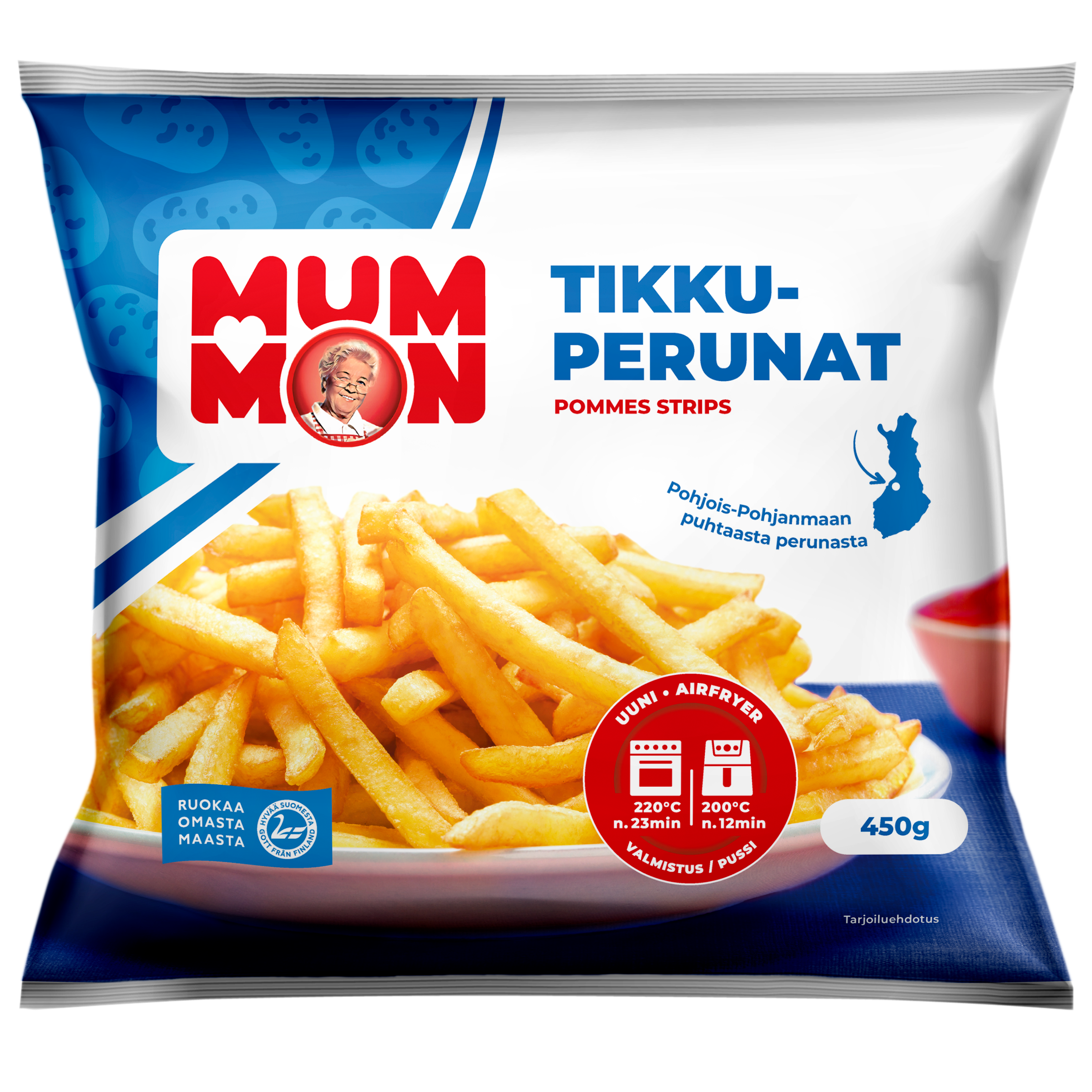 Mummon Tikkuperunat 450g