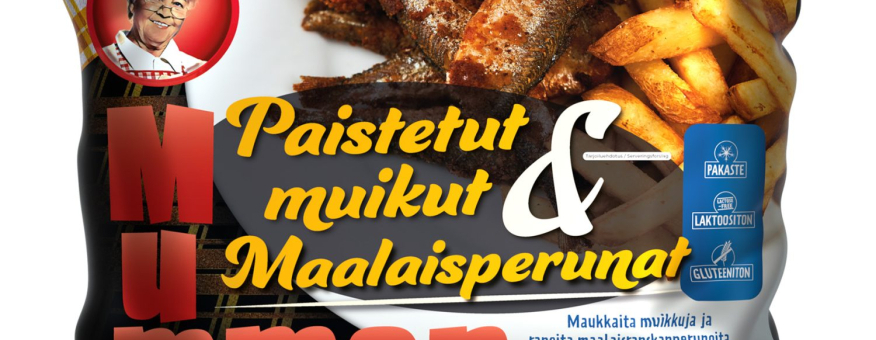 Uutuustuote Mummon Paistetut muikut & Maalaisperunat 500 g nyt saatavilla
